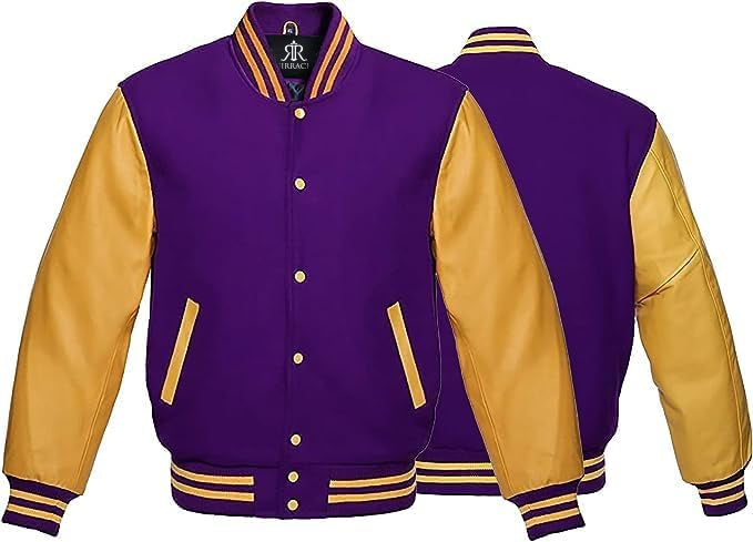 Custom Varsity Jacket with Embroidered Patches - Girrach Original Wool and Leather - girrach