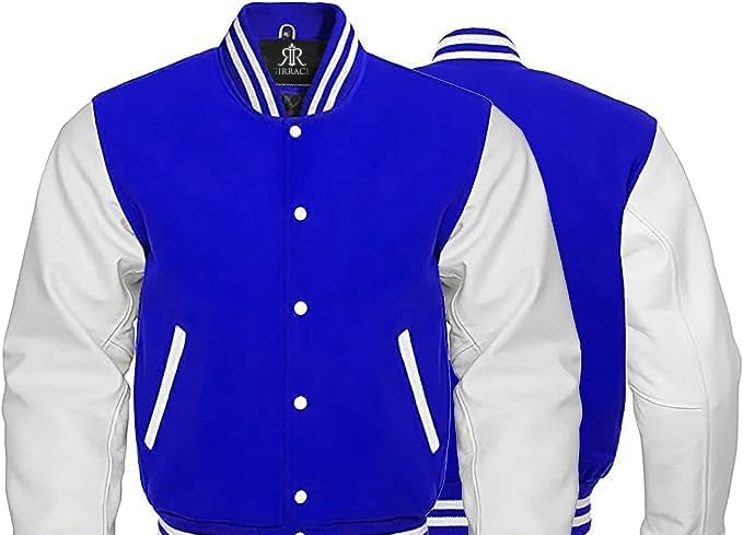 Custom Varsity Jacket with Embroidered Patches - Girrach Original Wool and Leather - girrach