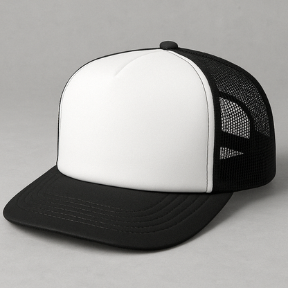 Custom 5 Panel Mid profile trucker hat - Foam Trucker - girrach