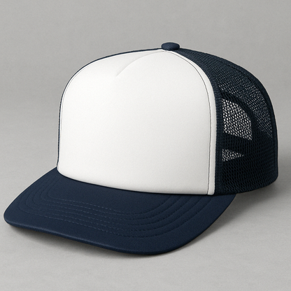 Custom 5 Panel Mid profile trucker hat - Foam Trucker - girrach