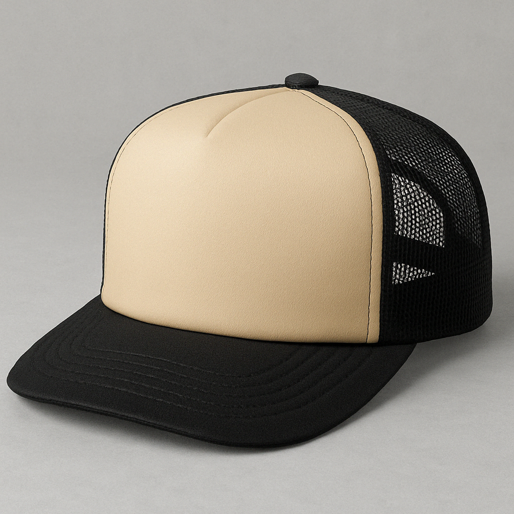 Custom 5 Panel Mid profile trucker hat - Foam Trucker - girrach