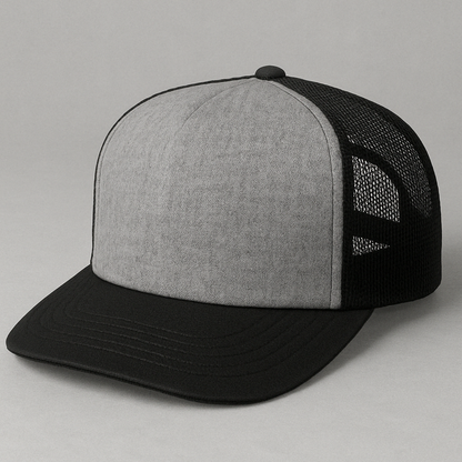 Custom 5 Panel Mid profile trucker hat - Foam Trucker - girrach