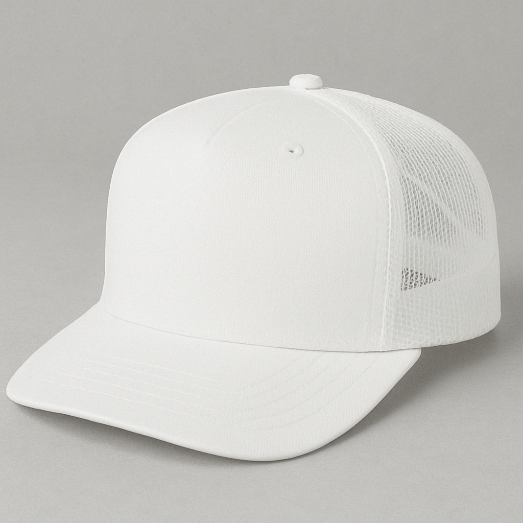Custom 5 Panel Mid profile trucker hat - Foam Trucker - girrach