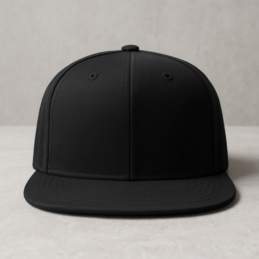Flat Bill 6 Panel Structured Caps - Stylish, Durable, Comfortable