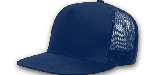 Custom 5 Panel Mid profile trucker hat - Straight Visor - girrach