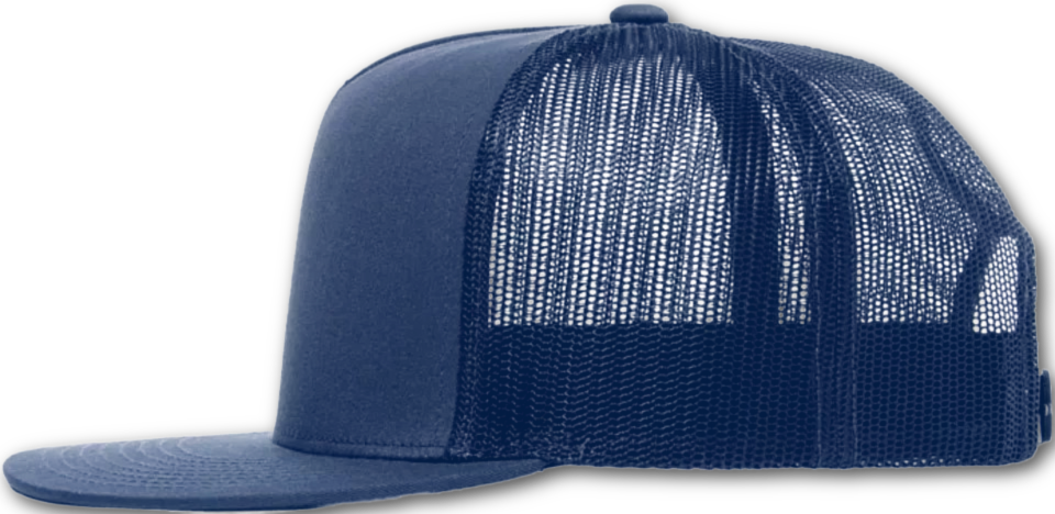 Custom 5 Panel Mid profile trucker hat - Straight Visor - girrach