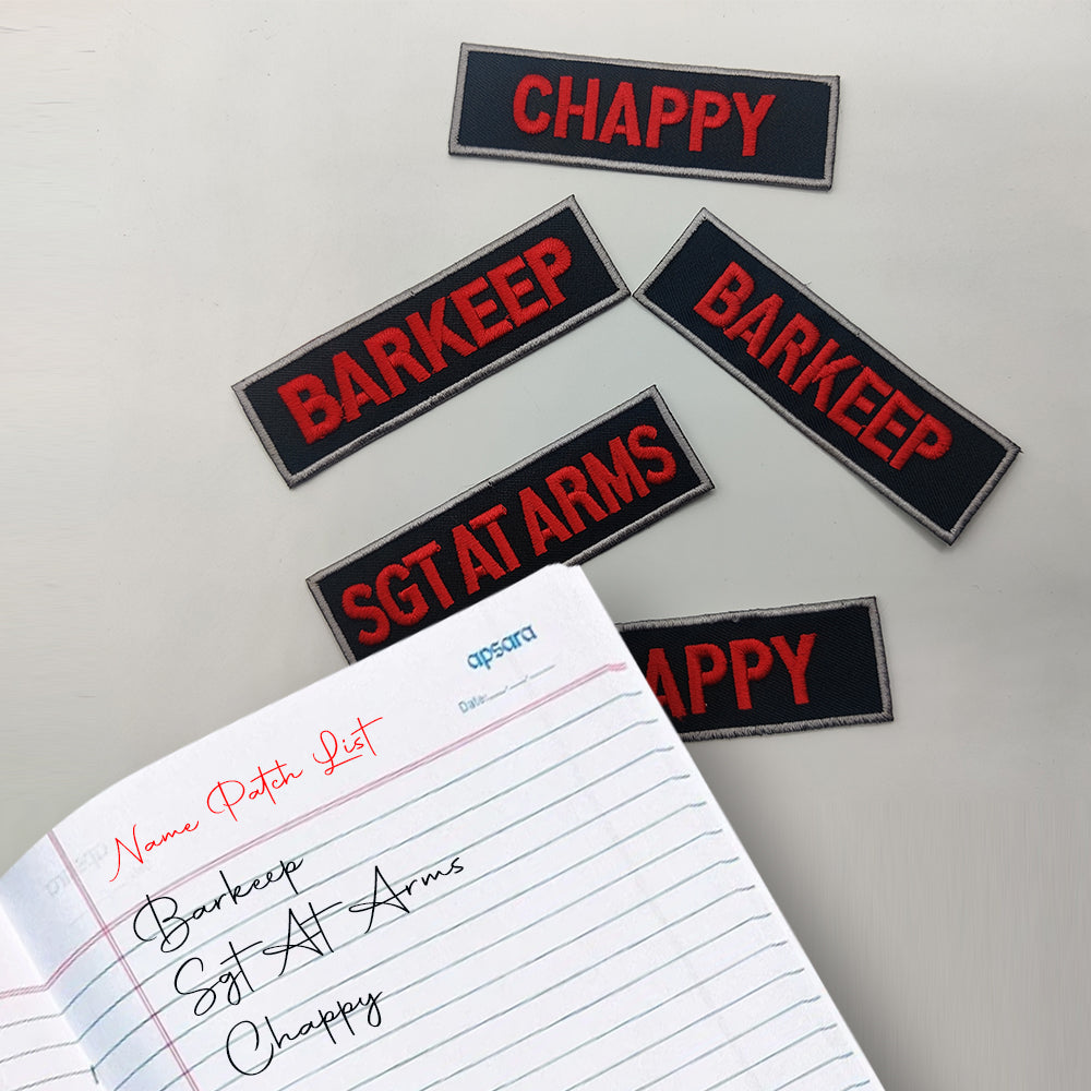 Custom Name Patches Embroidered - girrach