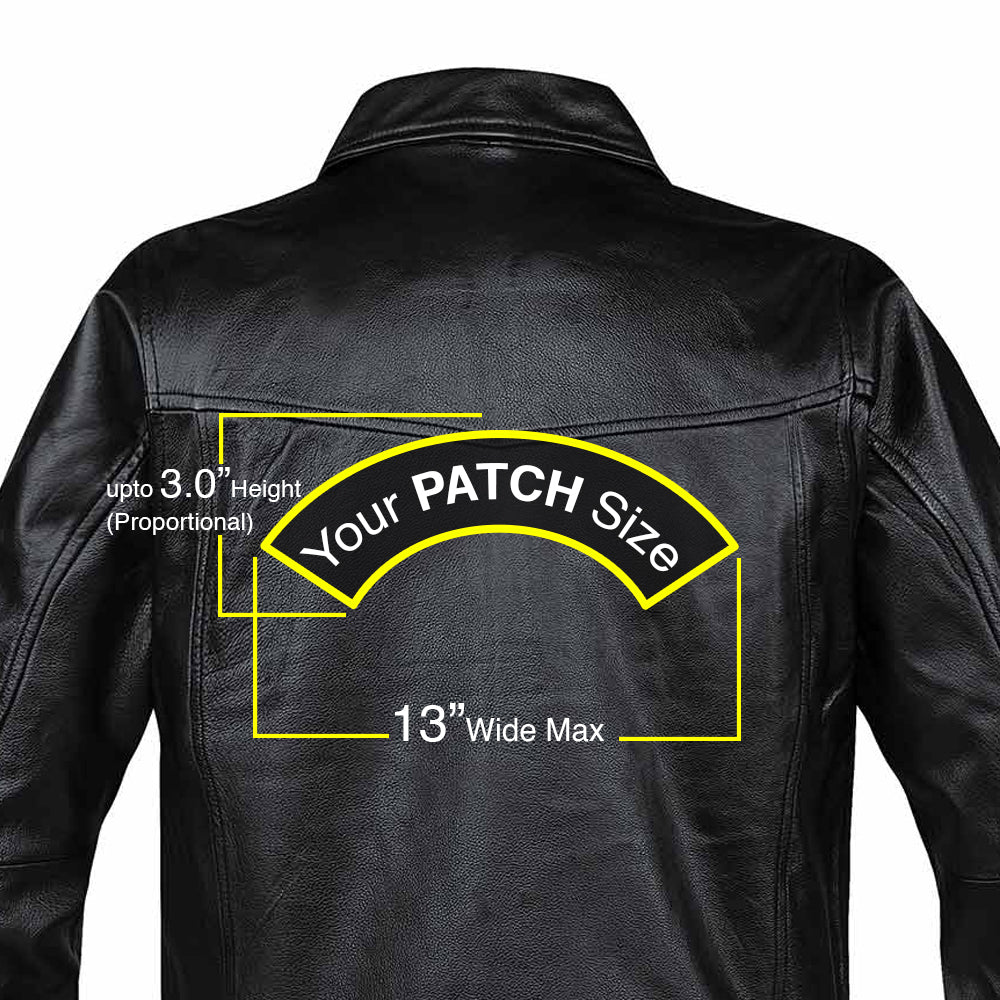 Custom Embroidered Rocker Patches For Back - girrach